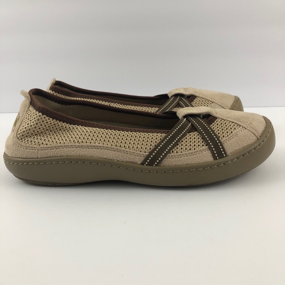 Terrasoles Shoes Womens 10/43 Echo Crossband Slip on Loafers Light Beige - Picture 3 of 12